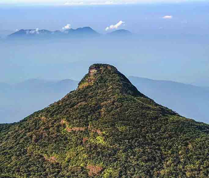 The Hatton–Nallathanniya (Dalhousie) route up Adam's Peak, the shortest and most popular trail